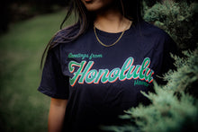 Load image into Gallery viewer, Greetings from Honolulu - Women’s Crop Tee
